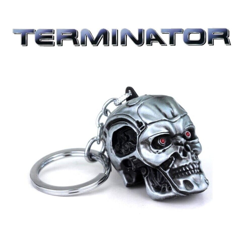The Terminator T-800 Skull Head Metal Keychain Ornament Collection BRAND NEW!